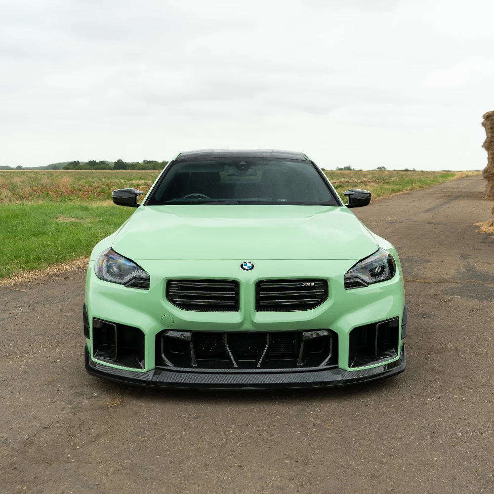 BMW G87 M2 CARBON FIBRE SPLITTER V2 - CT DESIGN-Splitter-CT CARBON-CT Carbon - High-quality carbon fiber and gloss black aerodynamic parts for premium sports and luxury vehicles.