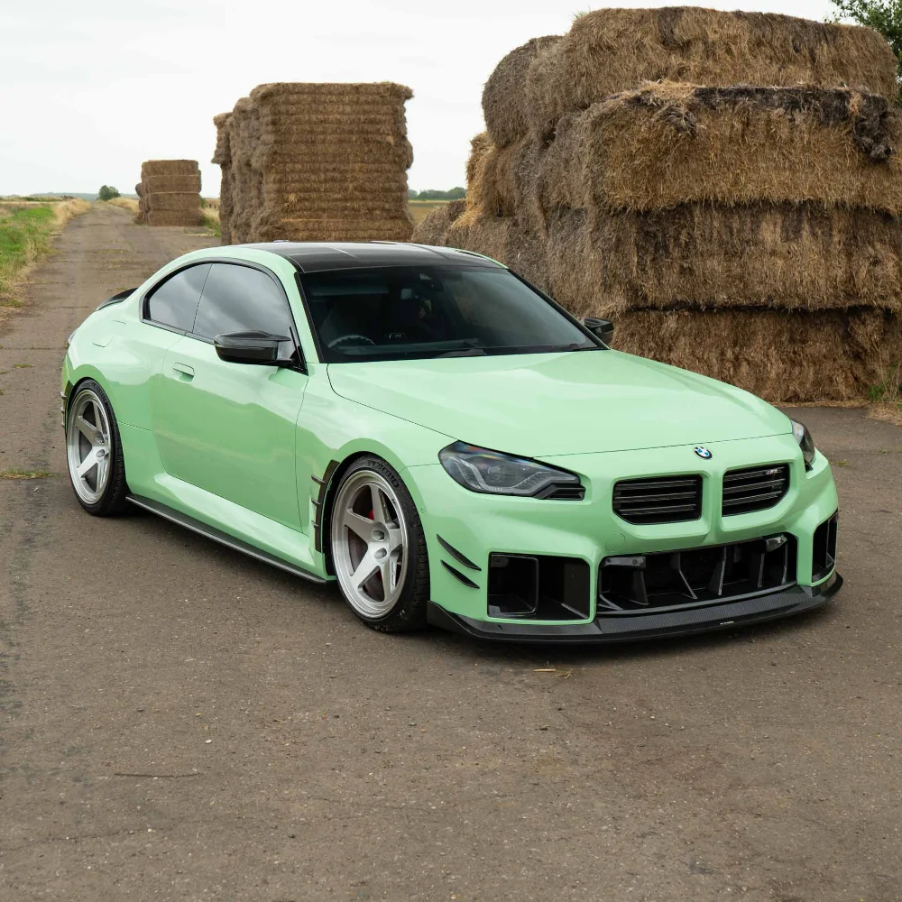 BMW G87 M2 CARBON FIBRE SPLITTER V2 - CT DESIGN-Splitter-CT CARBON-CT Carbon - High-quality carbon fiber and gloss black aerodynamic parts for premium sports and luxury vehicles.
