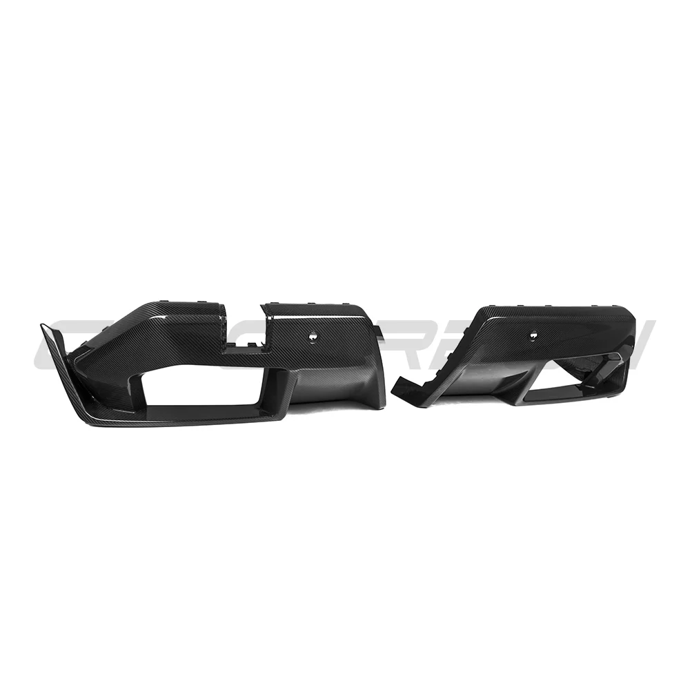 BMW G90/G99 M5 2024+ CARBON FIBRE DIFFUSER - MP-Diffuser-CT CARBON-CT Carbon - High-quality carbon fiber and gloss black aerodynamic parts for premium sports and luxury vehicles.