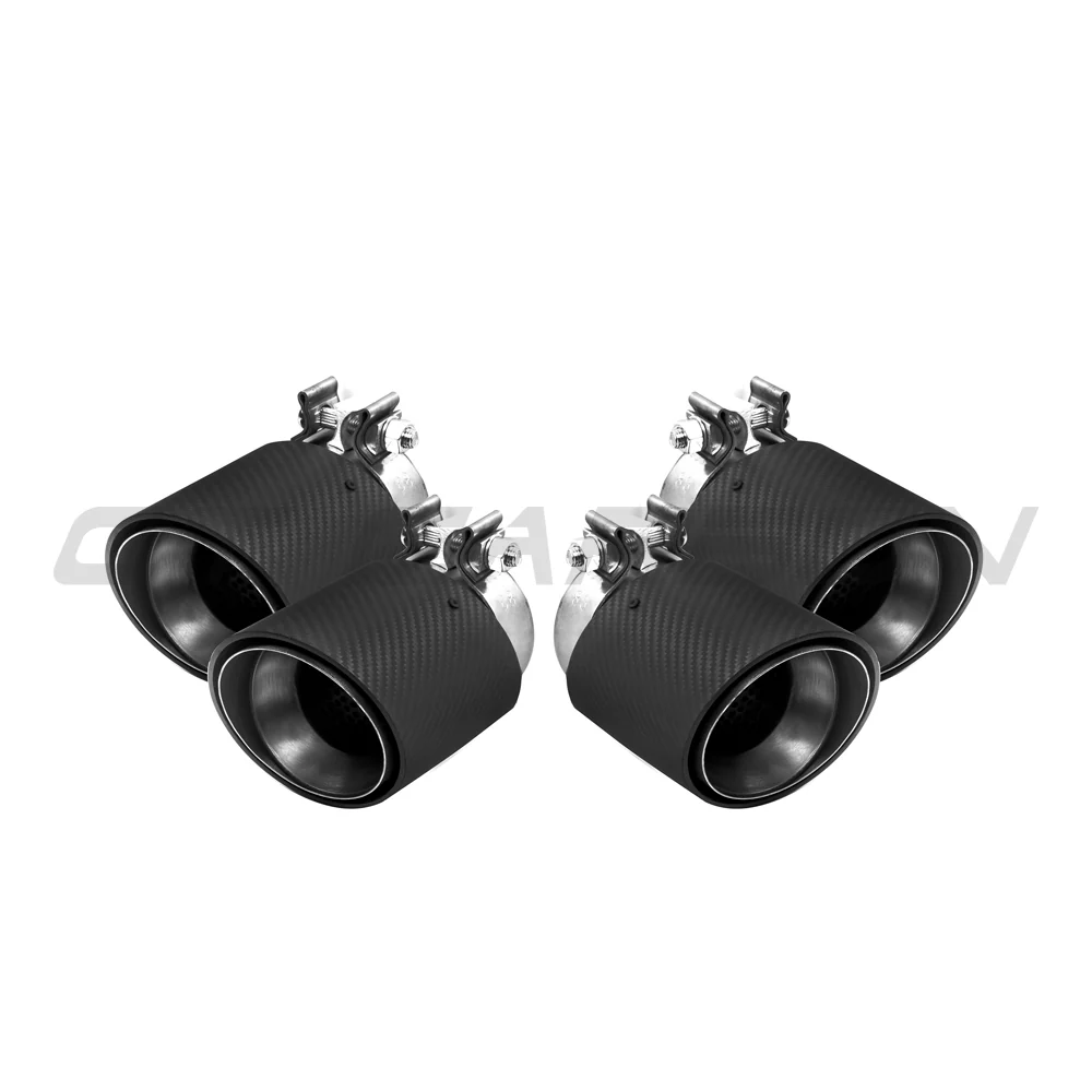 BMW G90/G99 M5 2024+ CARBON FIBRE EXHAUST TIPS-Diffuser-CT CARBON-CT Carbon - High-quality carbon fiber and gloss black aerodynamic parts for premium sports and luxury vehicles.