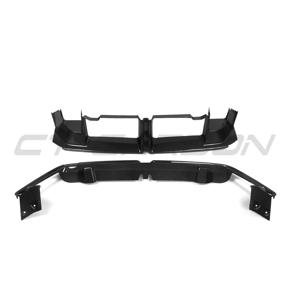BMW G90/G99 M5 2024+ CARBON FIBRE FRONT BUMPER MIDDLE BUMPER TRIM-Bumper Trim-CT CARBON-CT Carbon - High-quality carbon fiber and gloss black aerodynamic parts for premium sports and luxury vehicles.