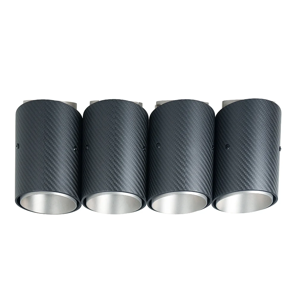 BMW G90 M5 & G99 M5 TOURING 2024+ CARBON FIBRE SLASH CUT EXHAUST TIPS - CHROME