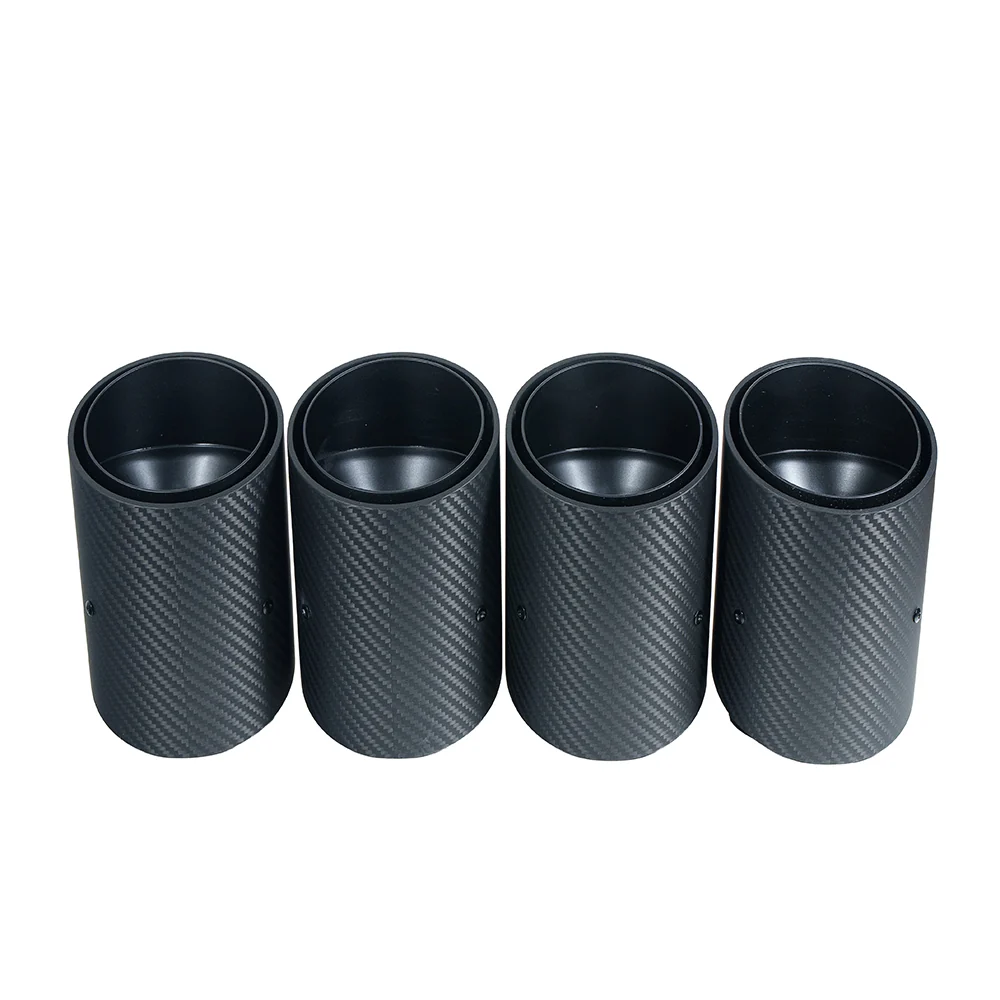 BMW G90 M5 & G99 M5 TOURING 2024+ CARBON FIBRE SLASH CUT EXHAUST TIPS - MATTE BLACK