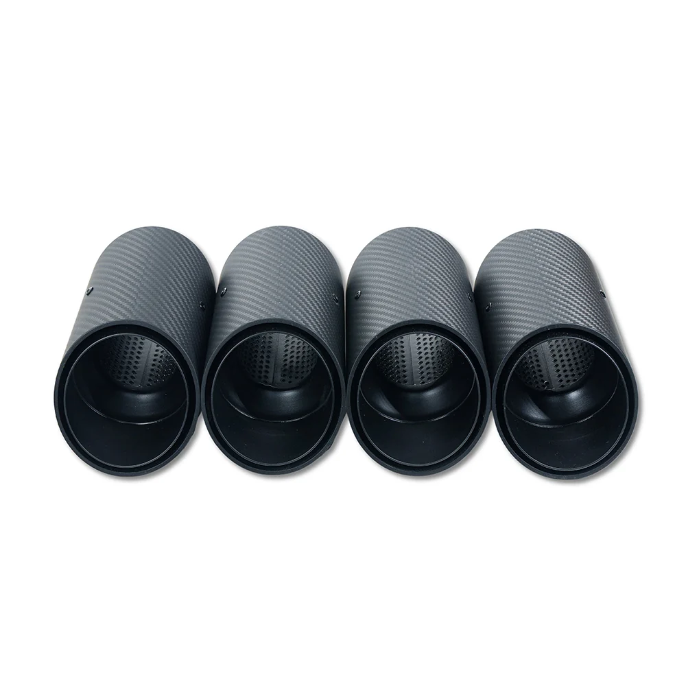 BMW G90 M5 & G99 M5 TOURING 2024+ CARBON FIBRE SLASH CUT EXHAUST TIPS - MATTE BLACK