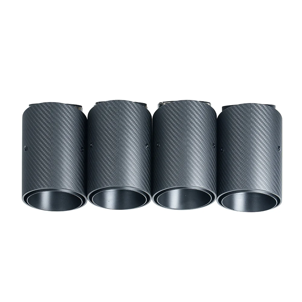 BMW G90 M5 & G99 M5 TOURING 2024+ CARBON FIBRE SLASH CUT EXHAUST TIPS - MATTE BLACK