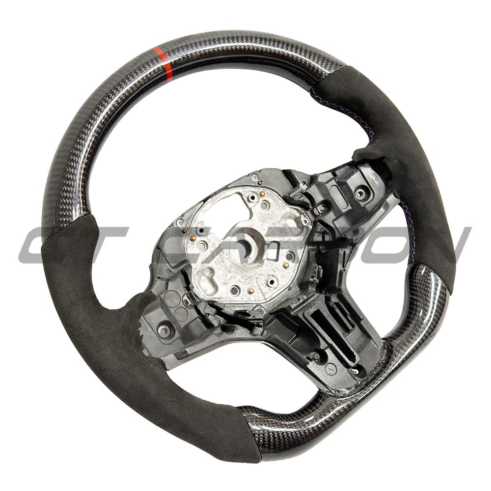 BMW GXX ALCANTARA/CARBON FIBRE FLAT BOTTOM STEERING WHEEL - V1