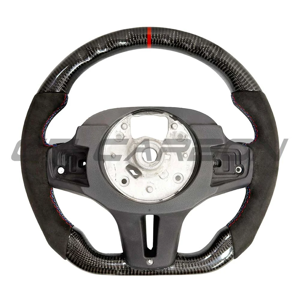 BMW GXX ALCANTARA/CARBON FIBRE FLAT BOTTOM STEERING WHEEL - V1