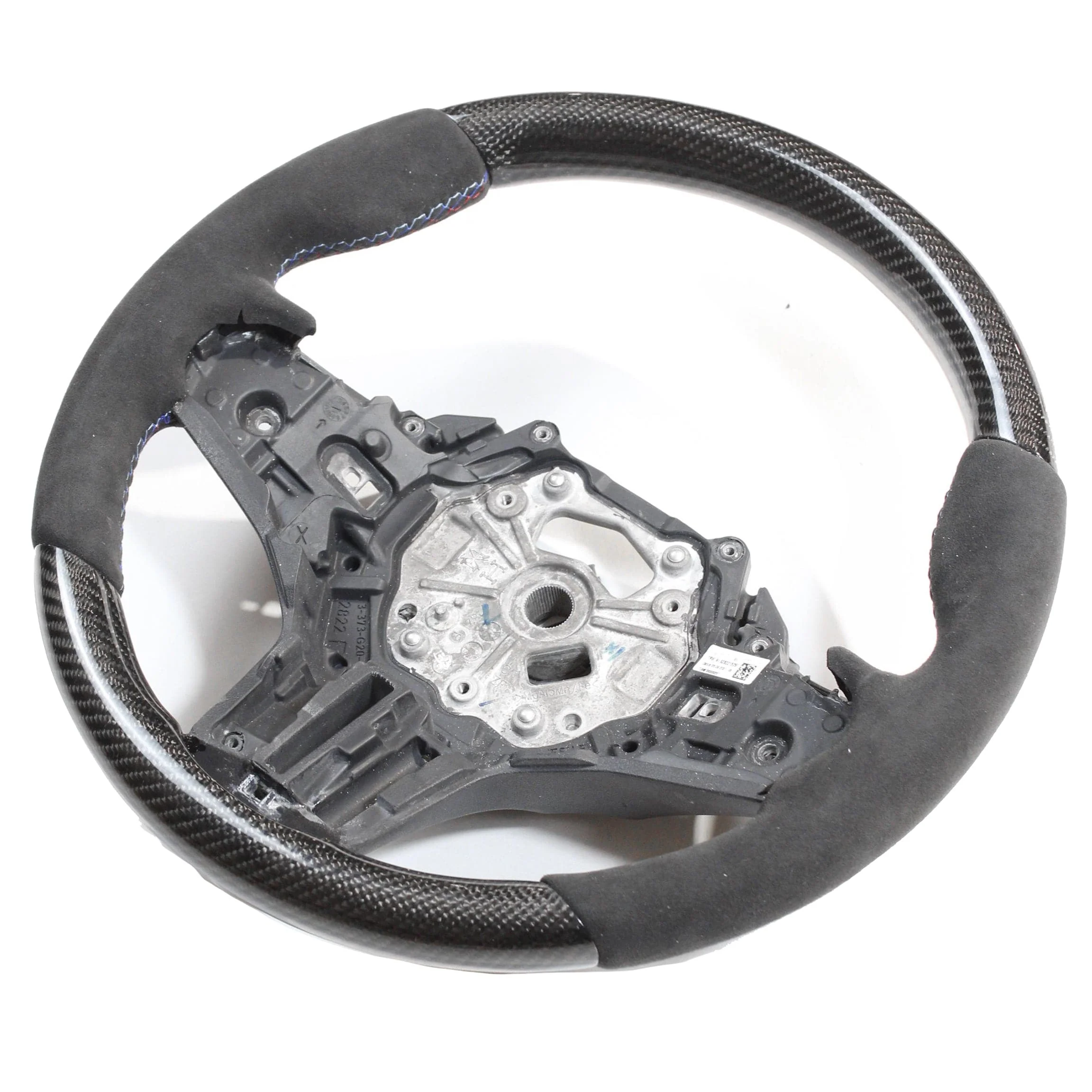 BMW Gxx CARBON FIBRE / ALCANTARA CUSTOM STEERING WHEEL-Custom Steering Wheels-CT CARBON-CT Carbon - High-quality carbon fiber and gloss black aerodynamic parts for premium sports and luxury vehicles.