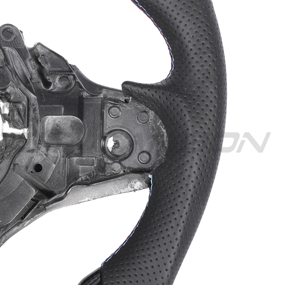 BMW GXX CARBON FIBRE / LEATHER / LED FLAT BOTTOM CUSTOM STEERING WHEEL-Custom Steering Wheels-CT CARBON-CT Carbon - High-quality carbon fiber and gloss black aerodynamic parts for premium sports and luxury vehicles.