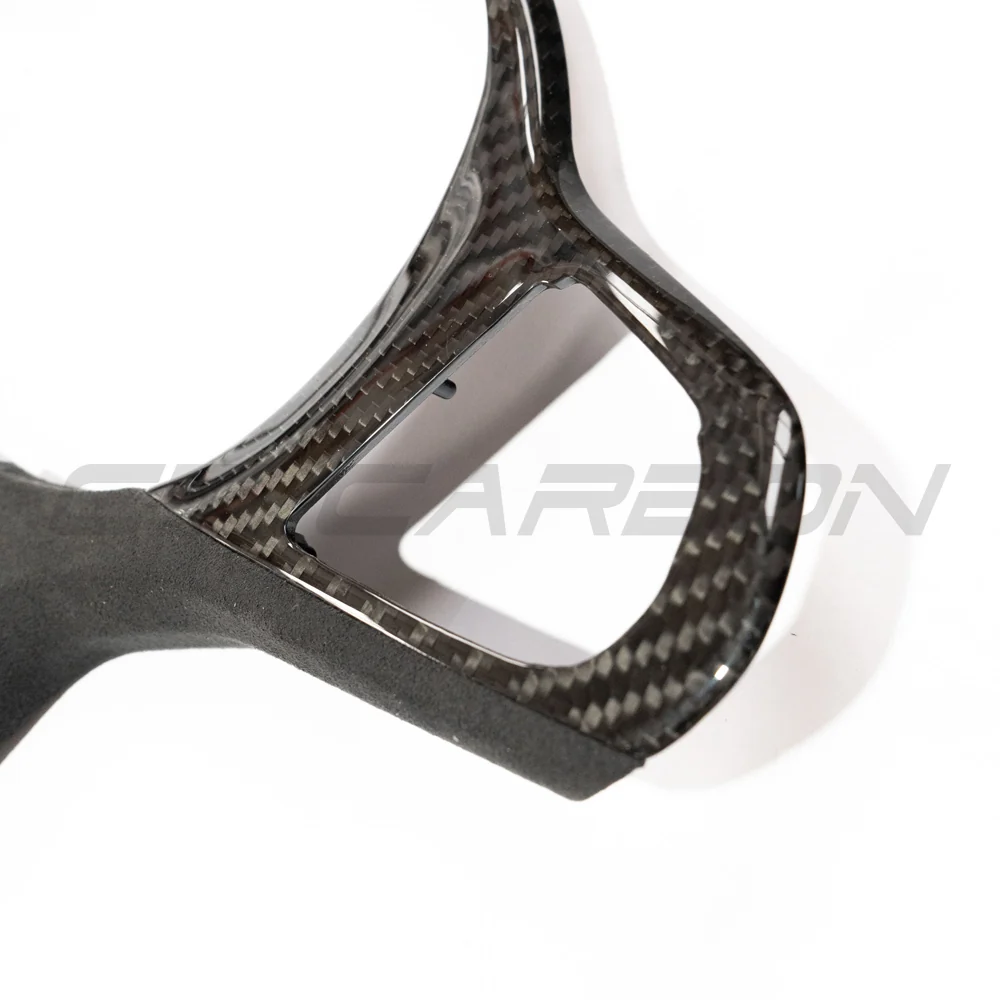BMW Gxx M/M-SPORT CARBON FIBRE STEERING WHEEL TRIM - ACC-Accessories-CT CARBON-CT Carbon - High-quality carbon fiber and gloss black aerodynamic parts for premium sports and luxury vehicles.