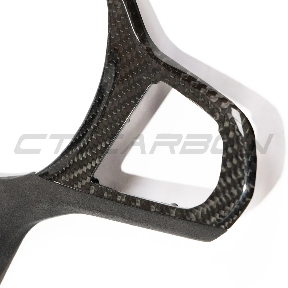 BMW Gxx M CAR CARBON FIBRE STEERING WHEEL TRIM - HEATING + ACC-Accessories-CT CARBON-CT Carbon - High-quality carbon fiber and gloss black aerodynamic parts for premium sports and luxury vehicles.