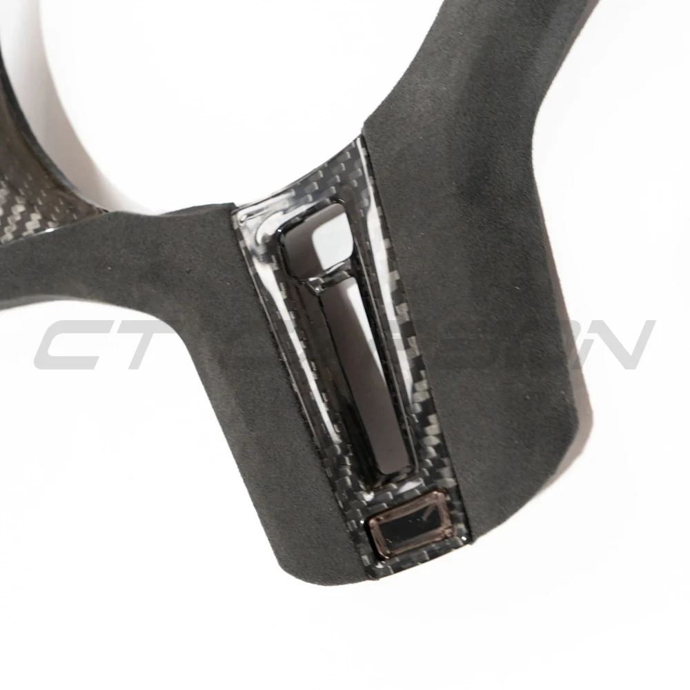 BMW Gxx M CAR CARBON FIBRE STEERING WHEEL TRIM - HEATING + ACC-Accessories-CT CARBON-CT Carbon - High-quality carbon fiber and gloss black aerodynamic parts for premium sports and luxury vehicles.