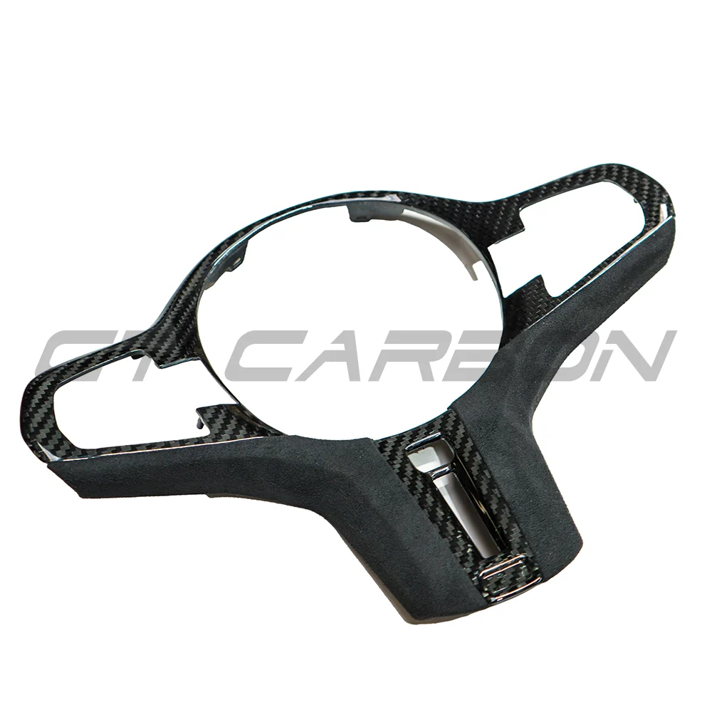 BMW Gxx M CAR CARBON FIBRE STEERING WHEEL TRIM - HEATING - PRE-LCI-Accessories-CT CARBON-CT Carbon - High-quality carbon fiber and gloss black aerodynamic parts for premium sports and luxury vehicles.
