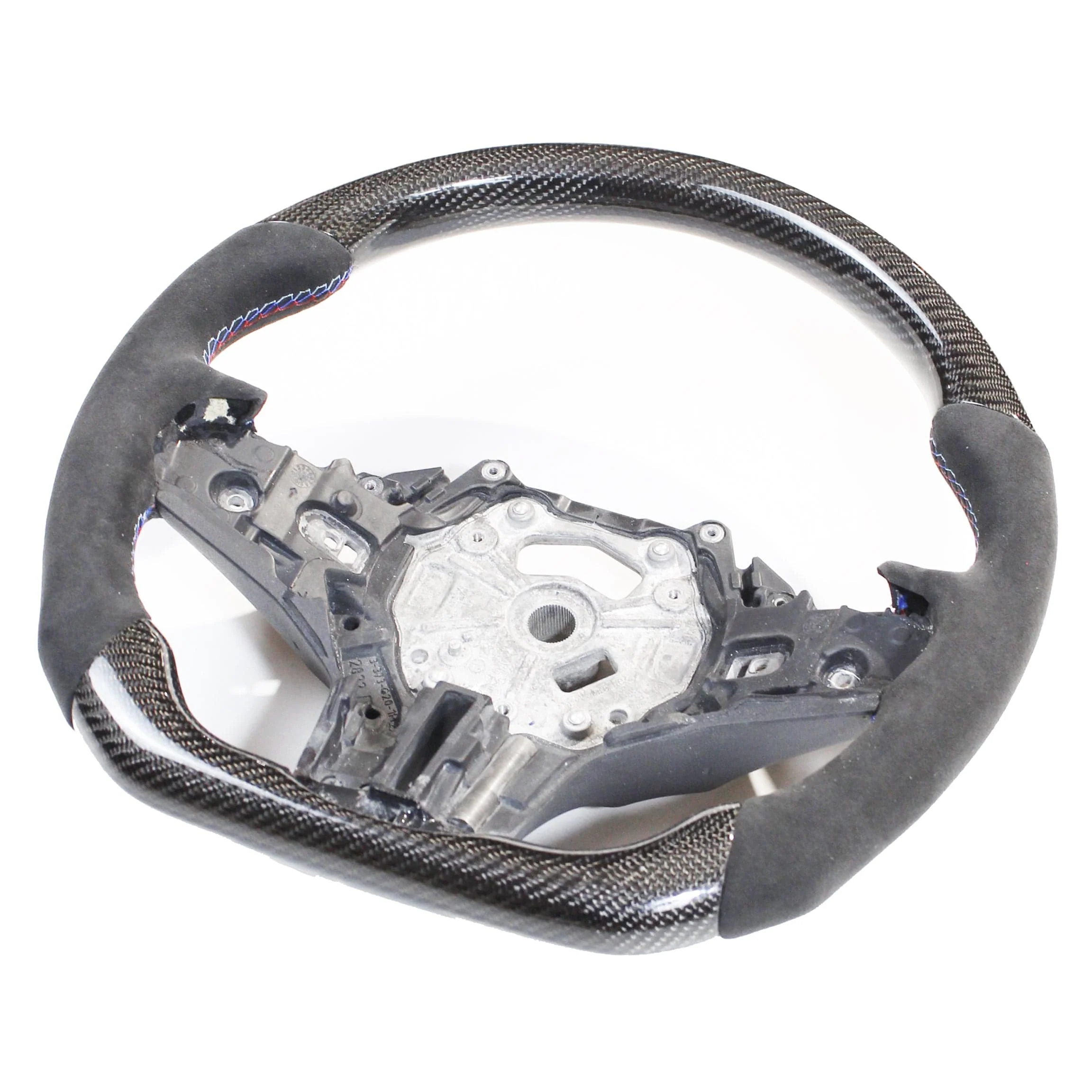BMW Gxx M2,M3,M4 1,2,3,4 SERIES CARBON FIBRE / ALCANTARA FLAT BOTTOM STEERING WHEEL WITH HEATING-Accessories-CT CARBON-CT Carbon - High-quality carbon fiber and gloss black aerodynamic parts for premium sports and luxury vehicles.