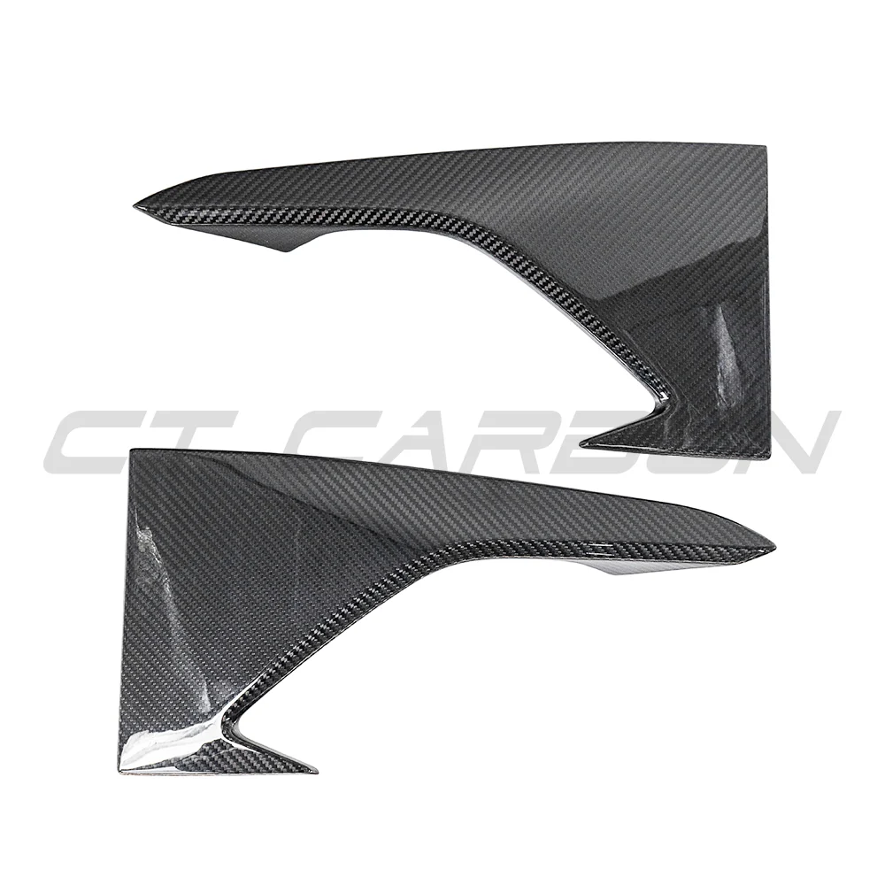 BMW M2 F87 N55 (OG) CARBON FIBRE FRONT BUMPER CORNERS-Accessories-CT CARBON-CT Carbon - High-quality carbon fiber and gloss black aerodynamic parts for premium sports and luxury vehicles.