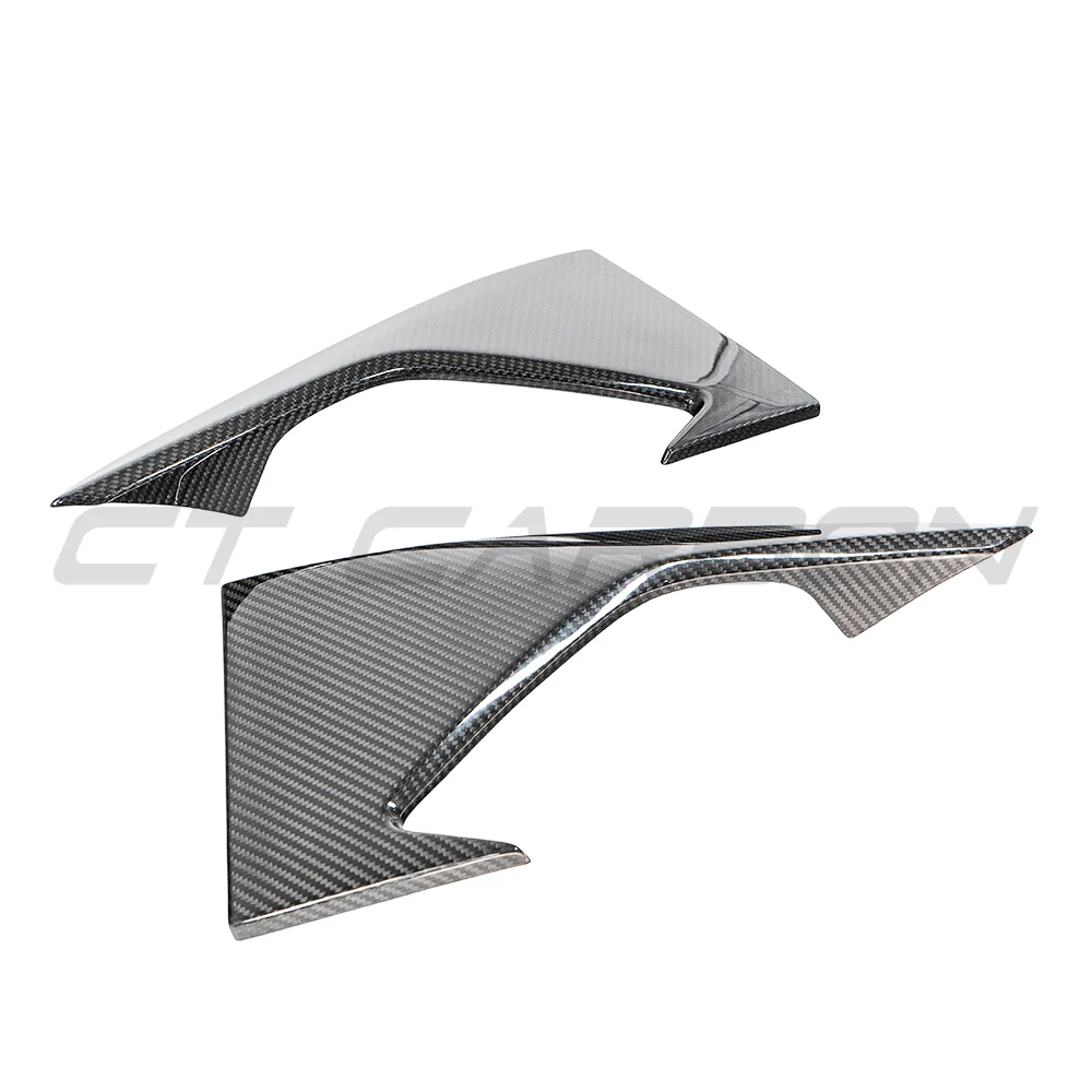 BMW M2 F87 N55 (OG) CARBON FIBRE FRONT BUMPER CORNERS-Accessories-CT CARBON-CT Carbon - High-quality carbon fiber and gloss black aerodynamic parts for premium sports and luxury vehicles.