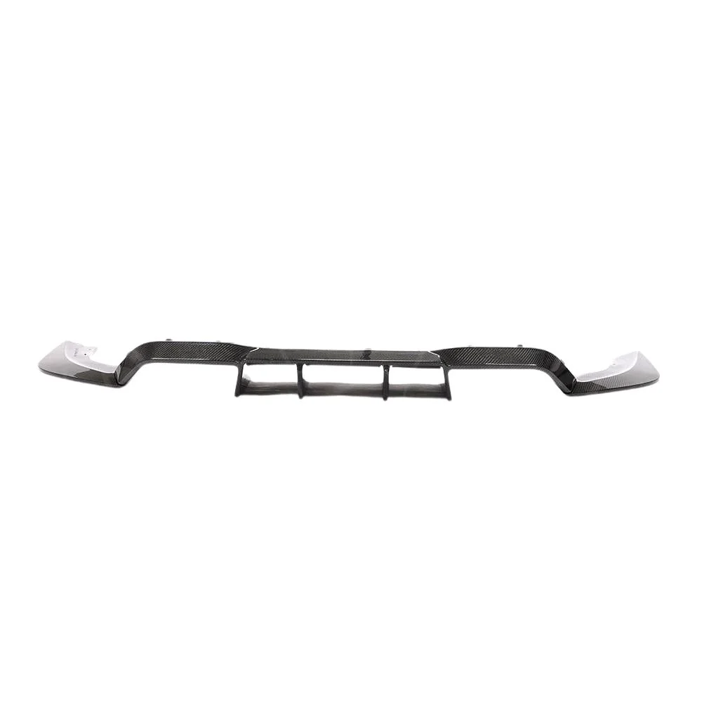 BMW M2 / M2C F87 CARBON FIBRE DIFFUSER - V STYLE-Diffuser-CT CARBON-CT Carbon - High-quality carbon fiber and gloss black aerodynamic parts for premium sports and luxury vehicles.