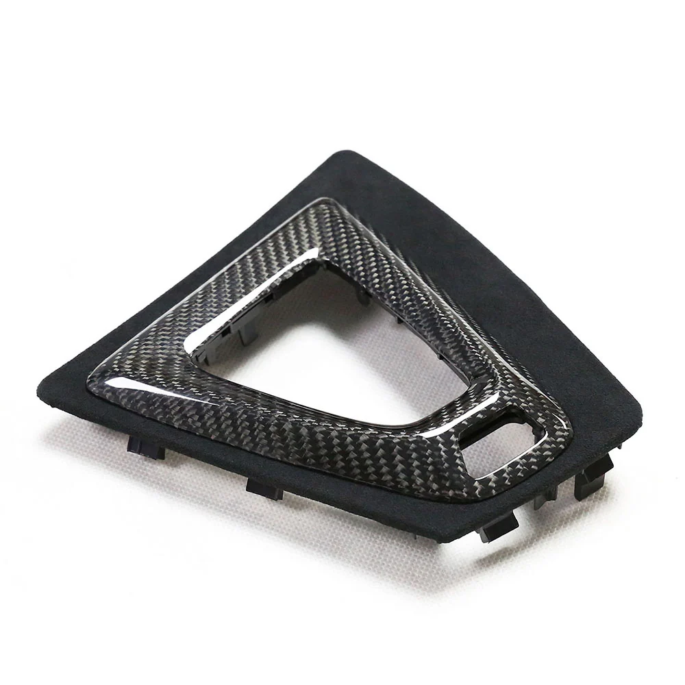 BMW M2C F87 ALCANTARA & CARBON SHIFTER SURROUND (LHD)-Accessories-CT CARBON-CT Carbon - High-quality carbon fiber and gloss black aerodynamic parts for premium sports and luxury vehicles.