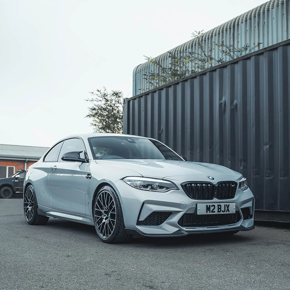 BMW M2C F87 CARBON FIBRE SPLITTER - CS STYLE-Splitter-CT CARBON-CT Carbon - High-quality carbon fiber and gloss black aerodynamic parts for premium sports and luxury vehicles.