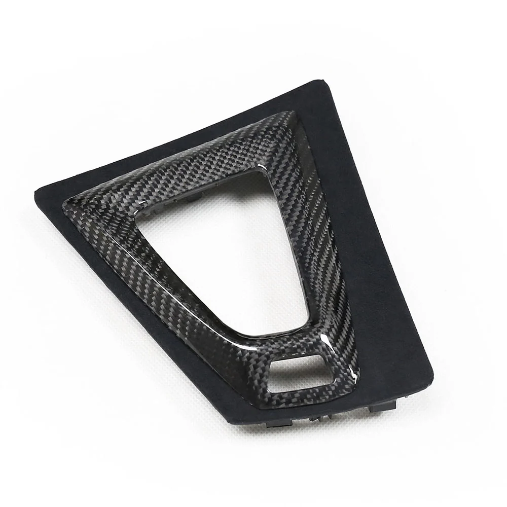 BMW M3/M4 F80/F82/F83/F87 ALCANTARA & CARBON SHIFTER SURROUND (LHD)-Accessories-CT CARBON-CT Carbon - High-quality carbon fiber and gloss black aerodynamic parts for premium sports and luxury vehicles.