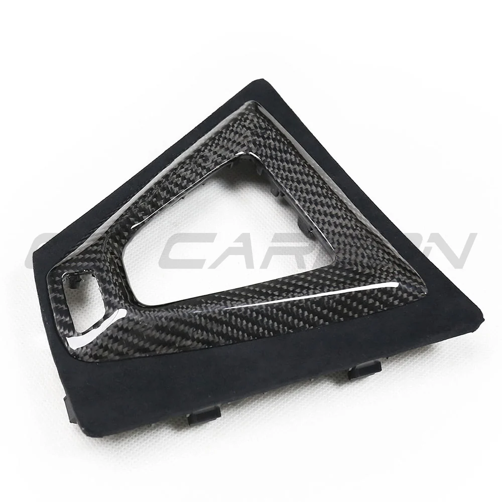 BMW M3/M4 F80/F82/F83/F87 ALCANTARA & CARBON SHIFTER SURROUND (LHD)-Accessories-CT CARBON-CT Carbon - High-quality carbon fiber and gloss black aerodynamic parts for premium sports and luxury vehicles.