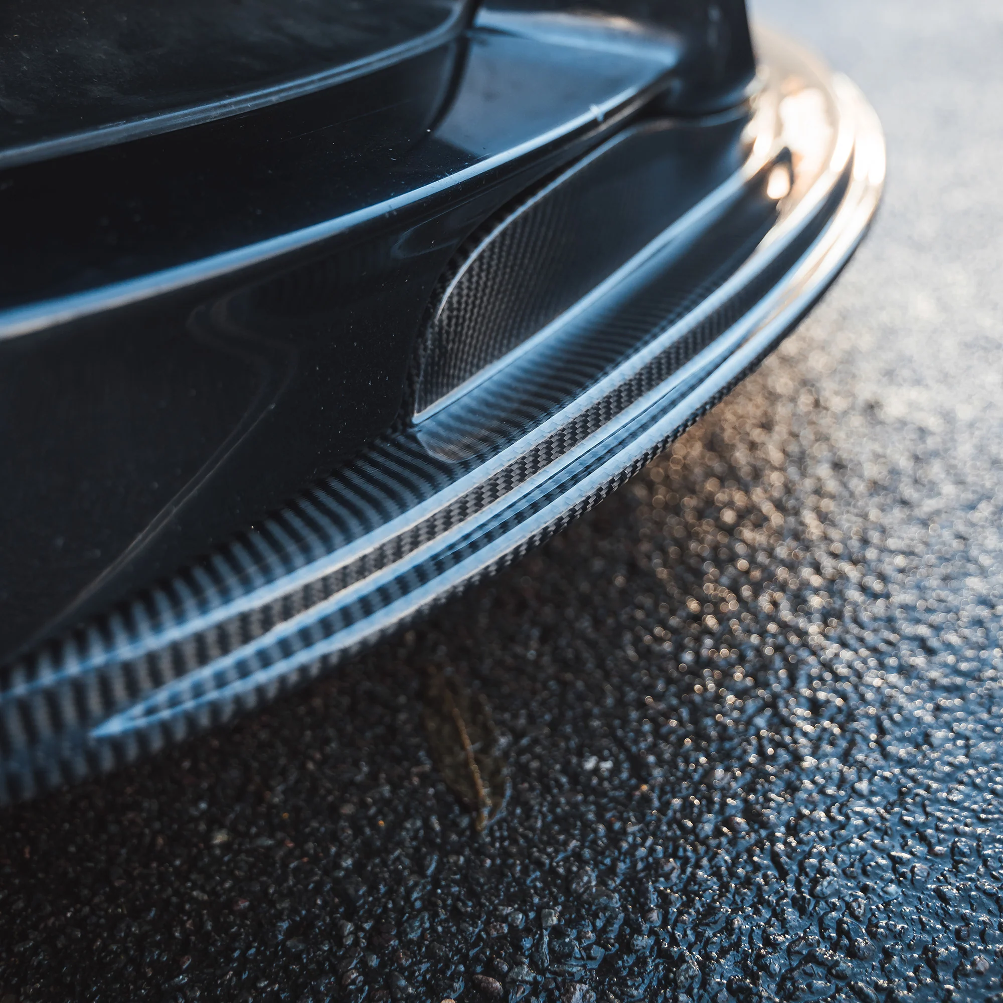 BMW M3 (E92/E90) CARBON FIBRE SPLITTER - GTS STYLE-Splitter-CT CARBON-CT Carbon - High-quality carbon fiber and gloss black aerodynamic parts for premium sports and luxury vehicles.
