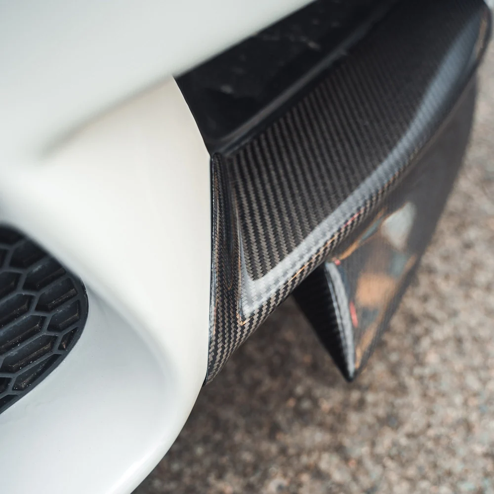 BMW M3 E92/E90 CARBON FRONT CANARD SPLITTERS - MP STYLE-Splitter-CT CARBON-CT Carbon - High-quality carbon fiber and gloss black aerodynamic parts for premium sports and luxury vehicles.