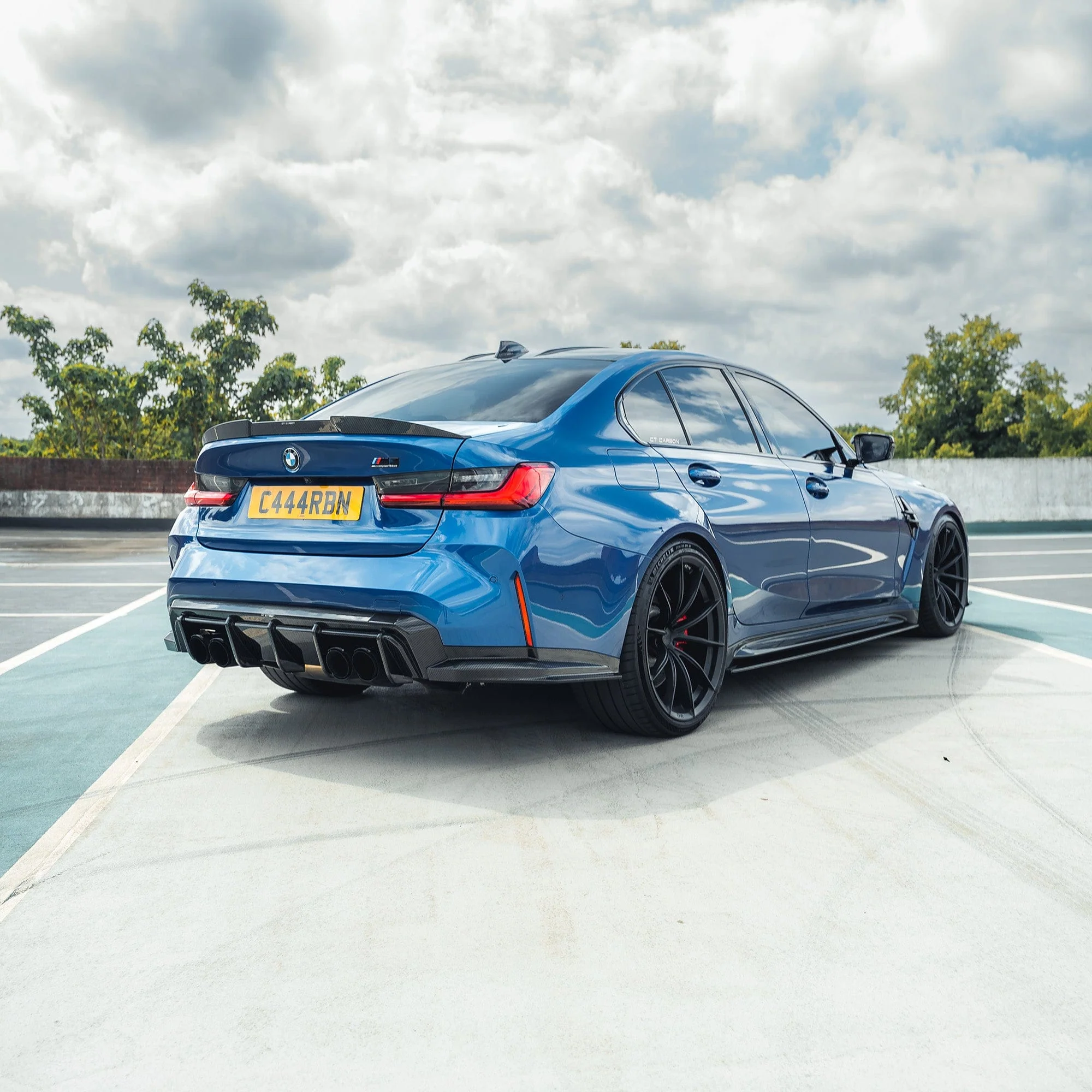 CT CARBON FULL KIT BMW M3 G80/G81 CARBON FIBRE DIFFUSER - CT DESIGN