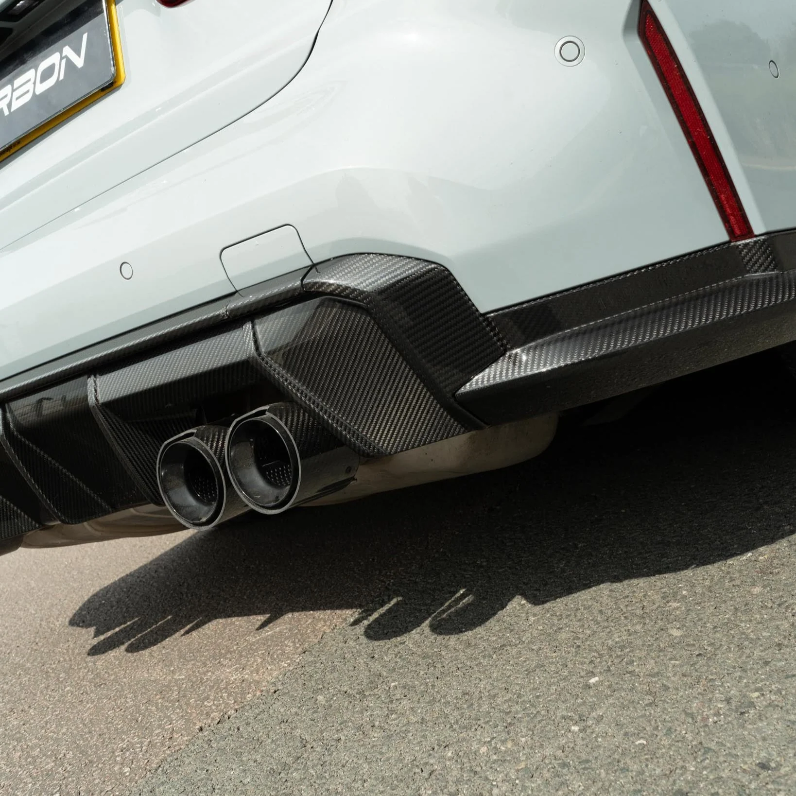 BMW M3 G80/G81 CARBON FIBRE DIFFUSER - CT DESIGN-Diffuser-CT CARBON-CT Carbon - High-quality carbon fiber and gloss black aerodynamic parts for premium sports and luxury vehicles.