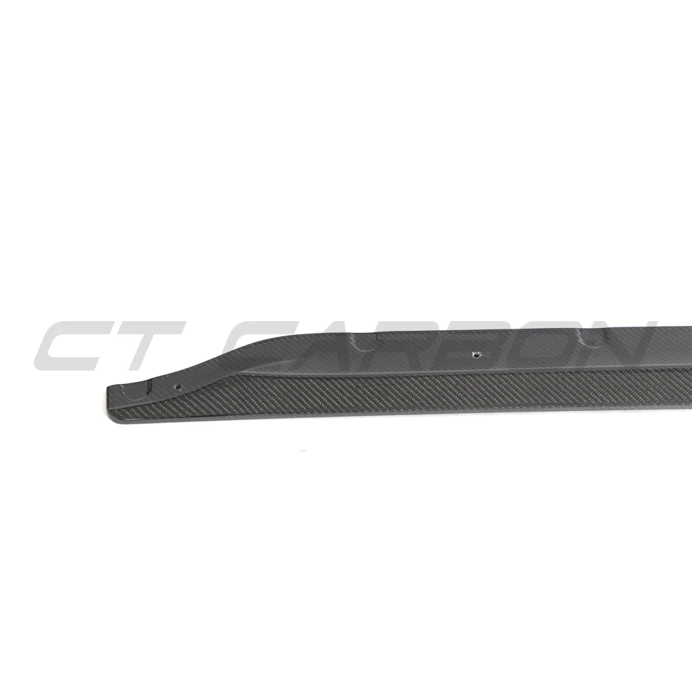 BMW M3 G80/G81 CARBON FIBRE SIDE SKIRT EXTENSIONS-Side Skirts-CT CARBON-CT Carbon - High-quality carbon fiber and gloss black aerodynamic parts for premium sports and luxury vehicles.
