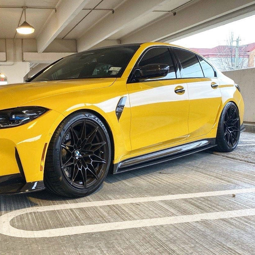 CT CARBON FULL KIT BMW M3 G80/G81 CARBON FIBRE SIDE SKIRT REPLACEMENT - CT DESIGN