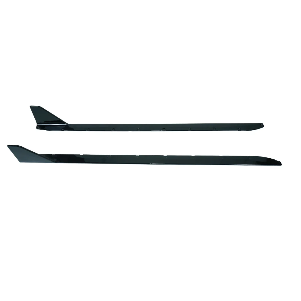 BMW M3 G80 & G81 GLOSS BLACK SIDE SKIRTS - MP STYLE-Side Skirts-BLAK BY CT-CT Carbon - High-quality carbon fiber and gloss black aerodynamic parts for premium sports and luxury vehicles.