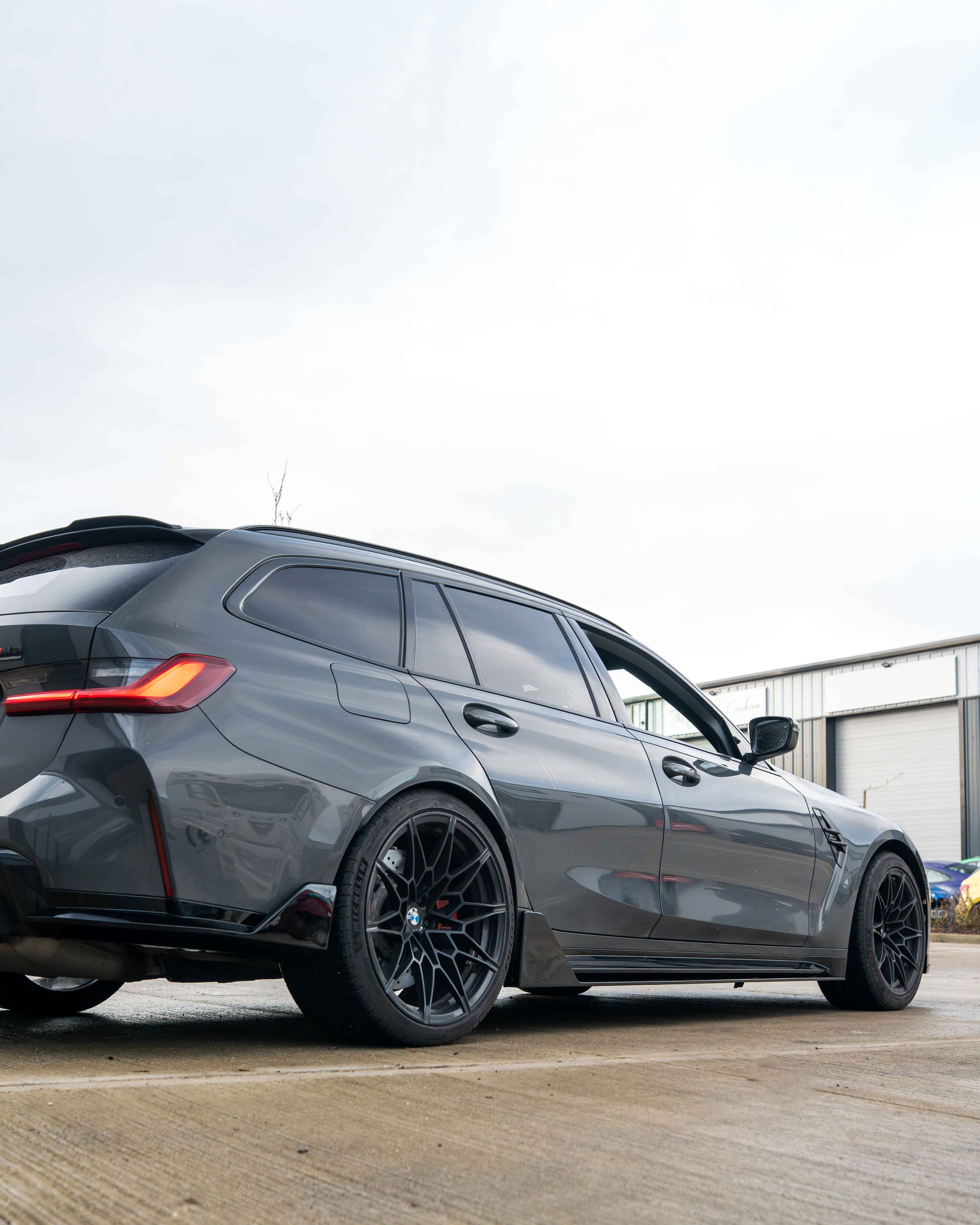 BMW M3 G80 & G81 GLOSS BLACK SIDE SKIRTS - MP STYLE-Side Skirts-BLAK BY CT-CT Carbon - High-quality carbon fiber and gloss black aerodynamic parts for premium sports and luxury vehicles.