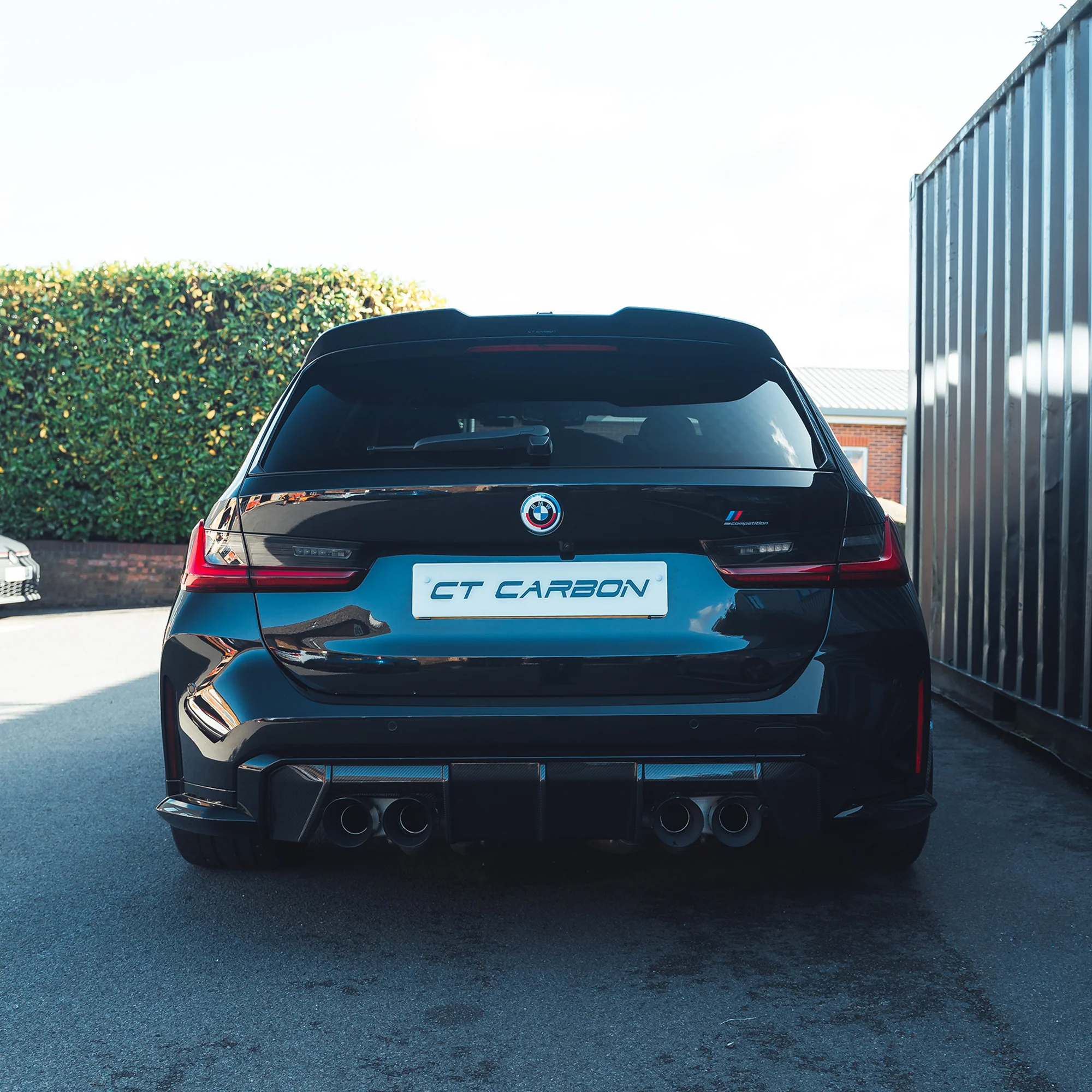 BMW M3 G81 CARBON FIBRE SPOILER - CT DESIGN V2-Spoiler-CT CARBON-CT Carbon - High-quality carbon fiber and gloss black aerodynamic parts for premium sports and luxury vehicles.