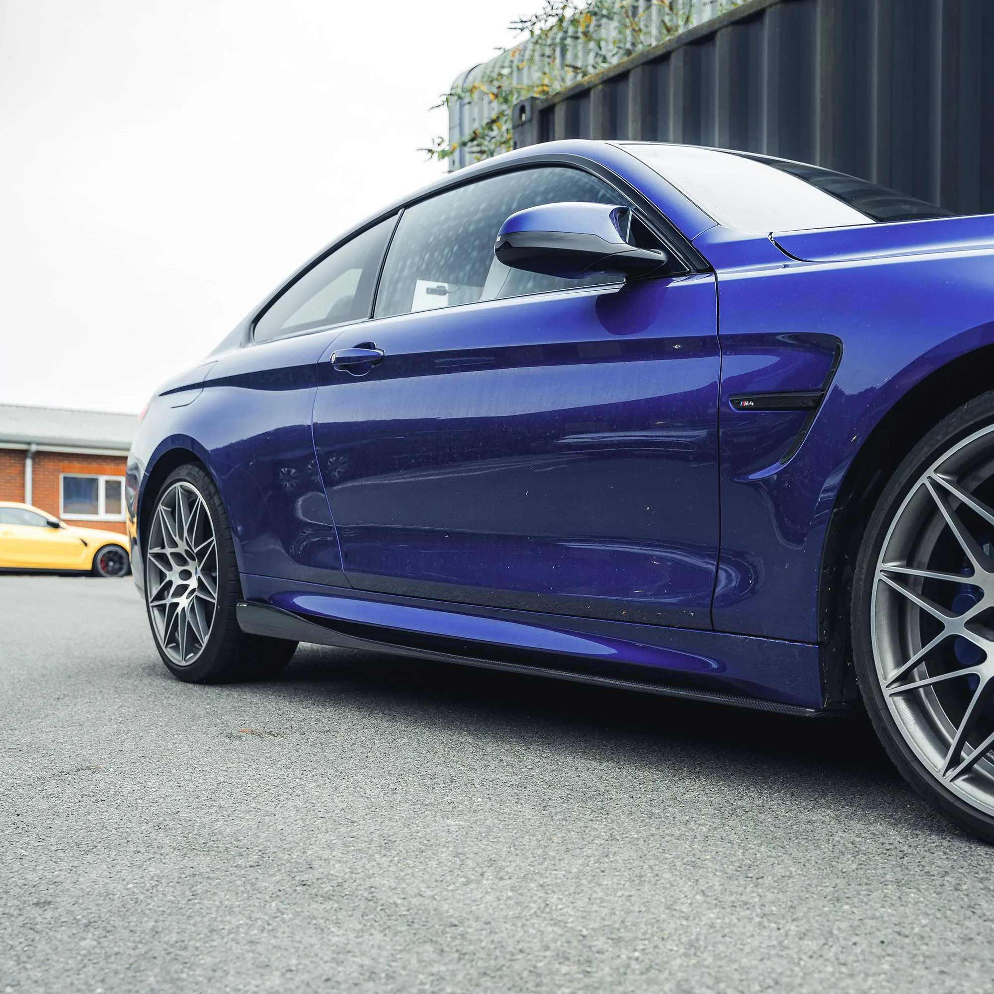 BMW M3/M4 (F80 F82 F83) CARBON FIBRE SIDE SKIRTS - 3D STYLE-Side Skirts-CT CARBON-CT Carbon - High-quality carbon fiber and gloss black aerodynamic parts for premium sports and luxury vehicles.