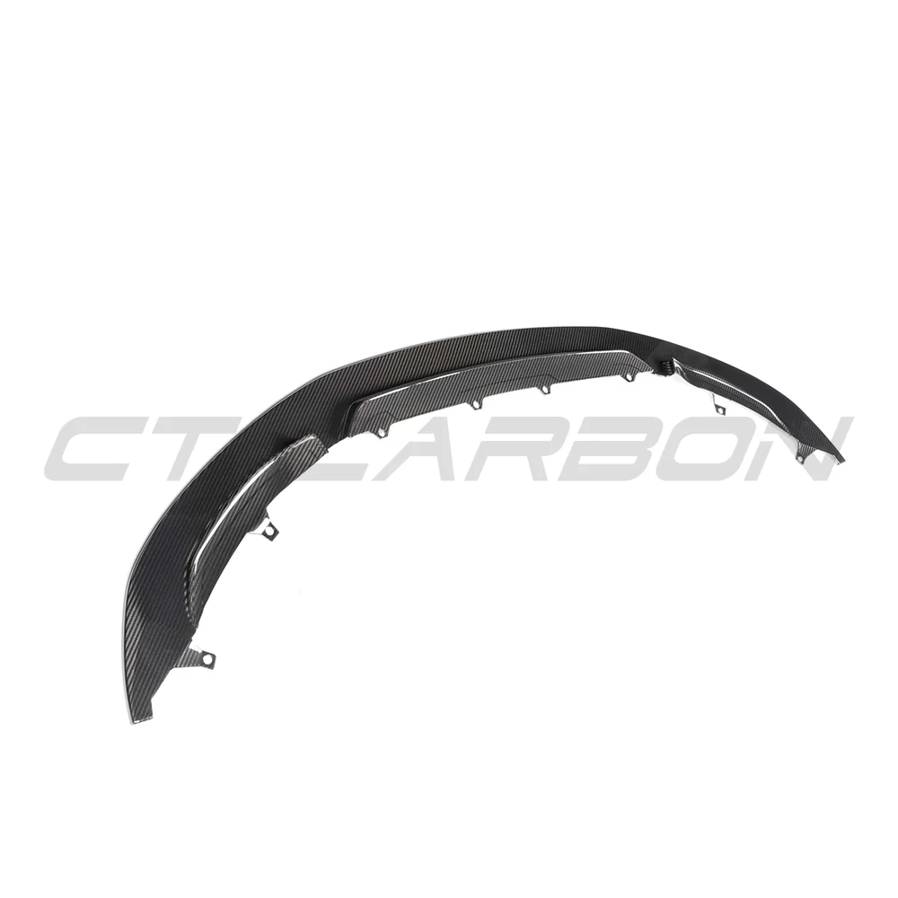 BMW M3/M4 (F80 F82 F83) PRE-PREG CARBON FIBRE SPLITTER - GT STYLE-Splitter-CT CARBON-CT Carbon - High-quality carbon fiber and gloss black aerodynamic parts for premium sports and luxury vehicles.