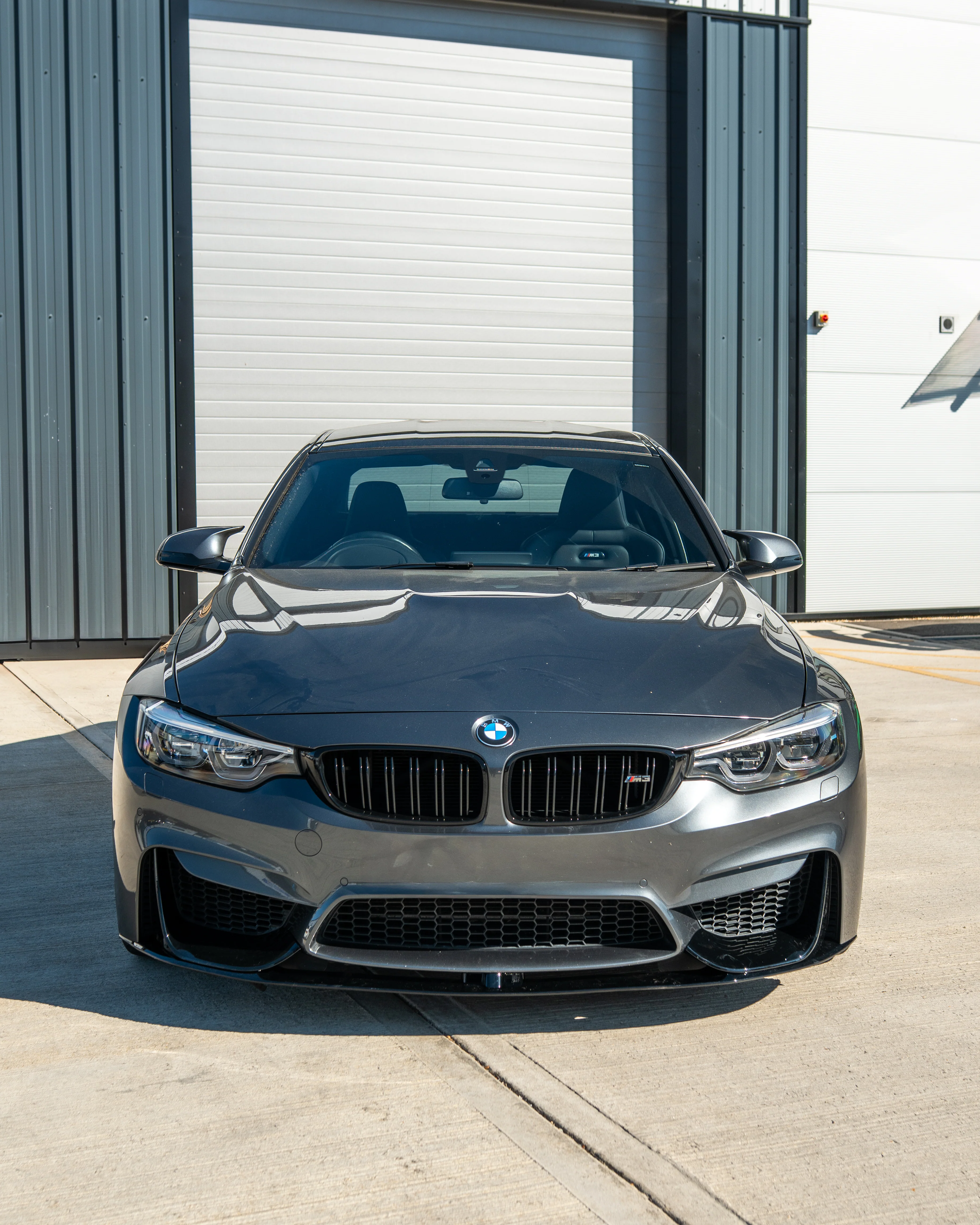 BMW M3/M4 (F80 F82 F83) GLOSS BLACK SPLITTER - MP STYLE-Splitter-BLAK BY CT-CT Carbon - High-quality carbon fiber and gloss black aerodynamic parts for premium sports and luxury vehicles.