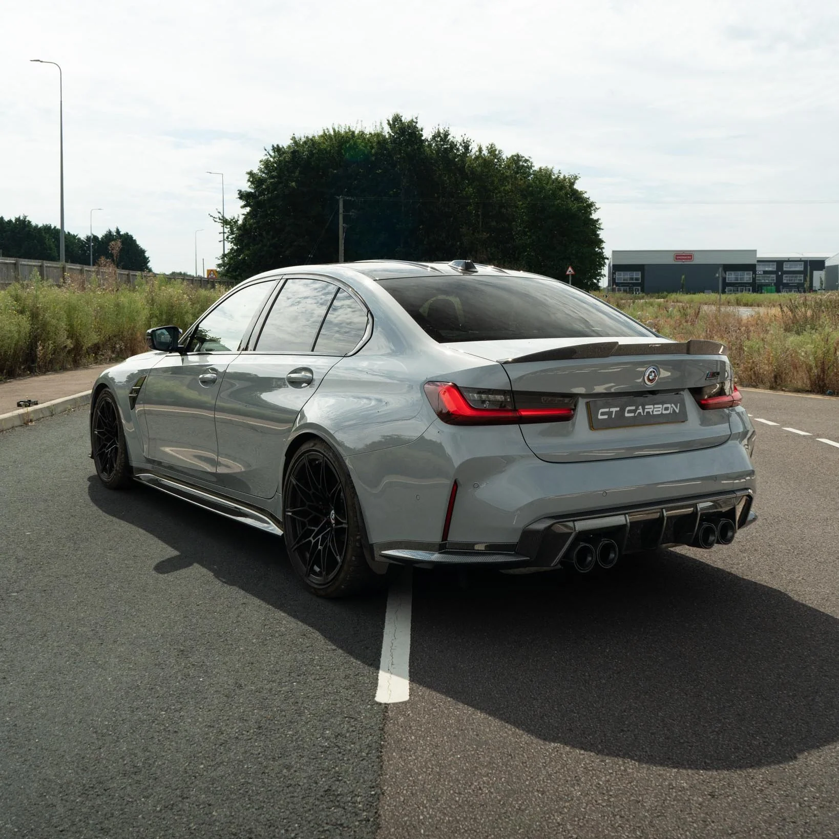 BMW M3/M4 G80/G81/G82/G83 CARBON FIBRE DIFFUSER - MP STYLE-Diffuser-CT CARBON-CT Carbon - High-quality carbon fiber and gloss black aerodynamic parts for premium sports and luxury vehicles.