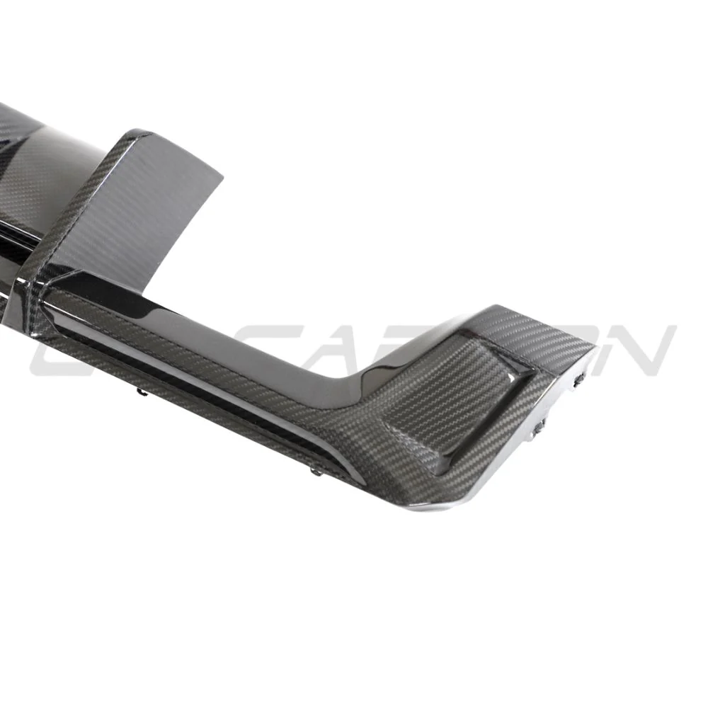 BMW M3/M4 G80/G81/G82/G83 CARBON FIBRE DIFFUSER WITH LED - CT DESIGN-Diffuser-CT CARBON-CT Carbon - High-quality carbon fiber and gloss black aerodynamic parts for premium sports and luxury vehicles.