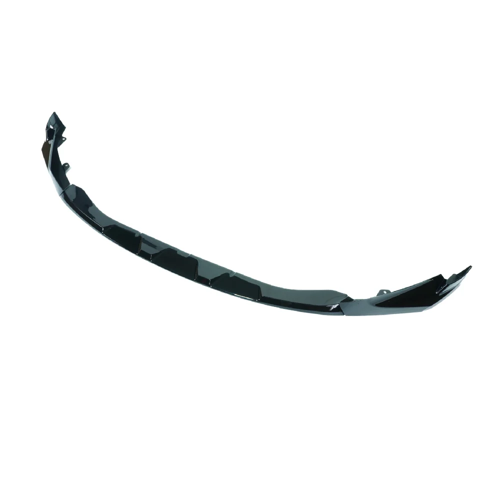 BMW M3 & M4 G80/G81/G82/G83 GLOSS BLACK SPLITTER - MP STYLE-Splitter-BLAK BY CT-CT Carbon - High-quality carbon fiber and gloss black aerodynamic parts for premium sports and luxury vehicles.