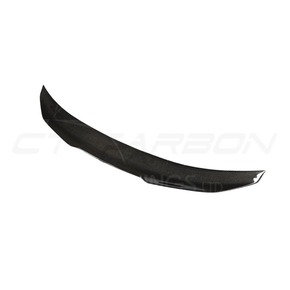 BMW M4 F82 CARBON FIBRE SPOILER - DUCKTAIL PS STYLE-Spoiler-CT CARBON-CT Carbon - High-quality carbon fiber and gloss black aerodynamic parts for premium sports and luxury vehicles.