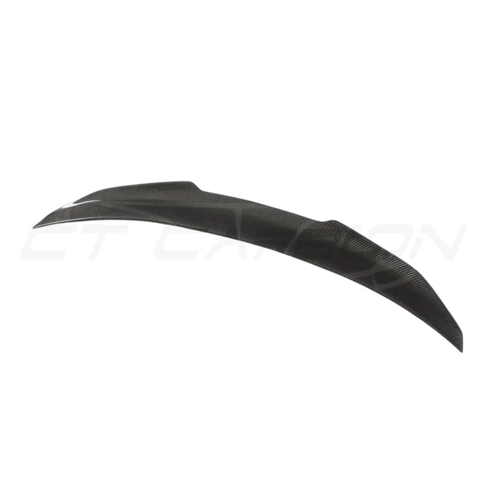 BMW M4 F82 CARBON FIBRE SPOILER - DUCKTAIL PS STYLE-Spoiler-CT CARBON-CT Carbon - High-quality carbon fiber and gloss black aerodynamic parts for premium sports and luxury vehicles.