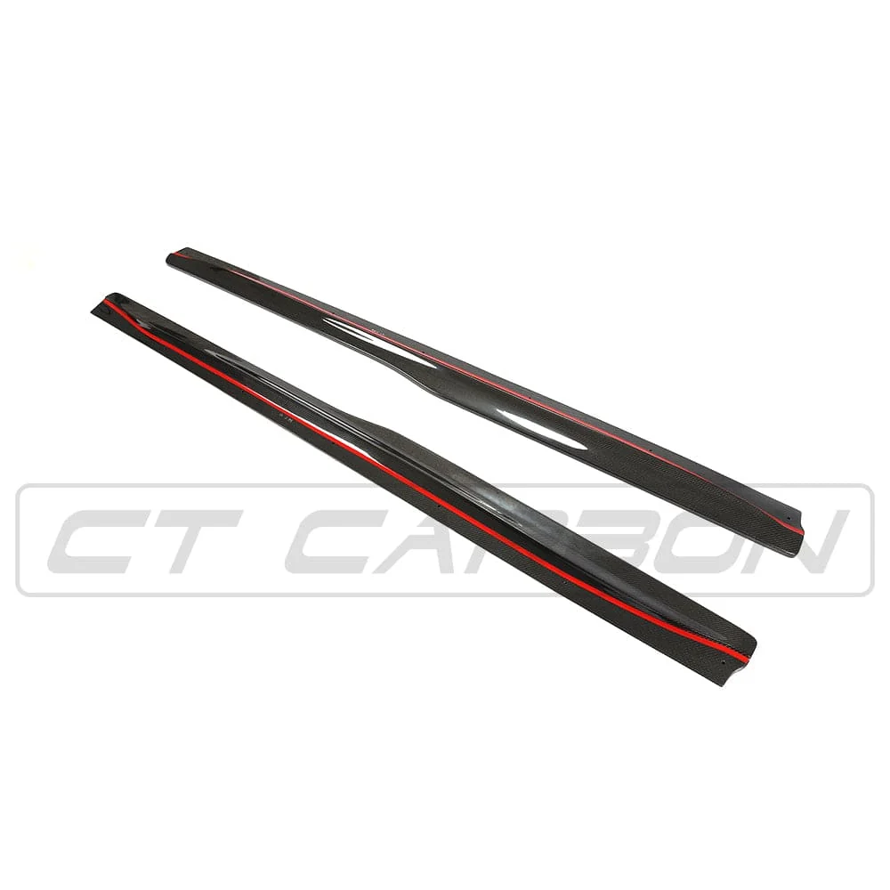 CT CARBON Splitter BMW M4 (F82 F83) CARBON FIBRE SIDE SKIRTS - PS STYLE