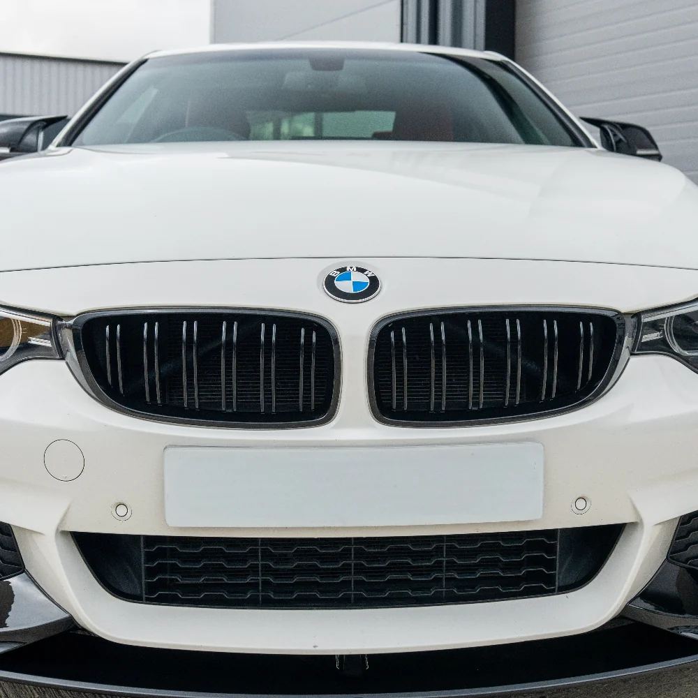 BMW M4 F82 / F83 & F32/F33/F36 4 SERIES DOUBLE SLAT BLACK GRILLES - BLAK BY CT CARBON-Grille-BLAK BY CT-CT Carbon - High-quality carbon fiber and gloss black aerodynamic parts for premium sports and luxury vehicles.