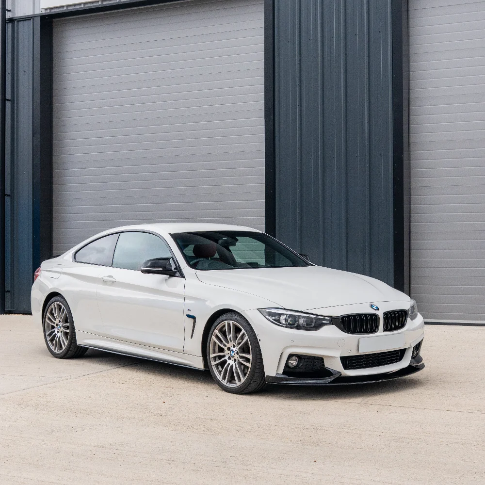 BMW M4 F82 / F83 & F32/F33/F36 4 SERIES DOUBLE SLAT BLACK GRILLES - BLAK BY CT CARBON-Grille-BLAK BY CT-CT Carbon - High-quality carbon fiber and gloss black aerodynamic parts for premium sports and luxury vehicles.