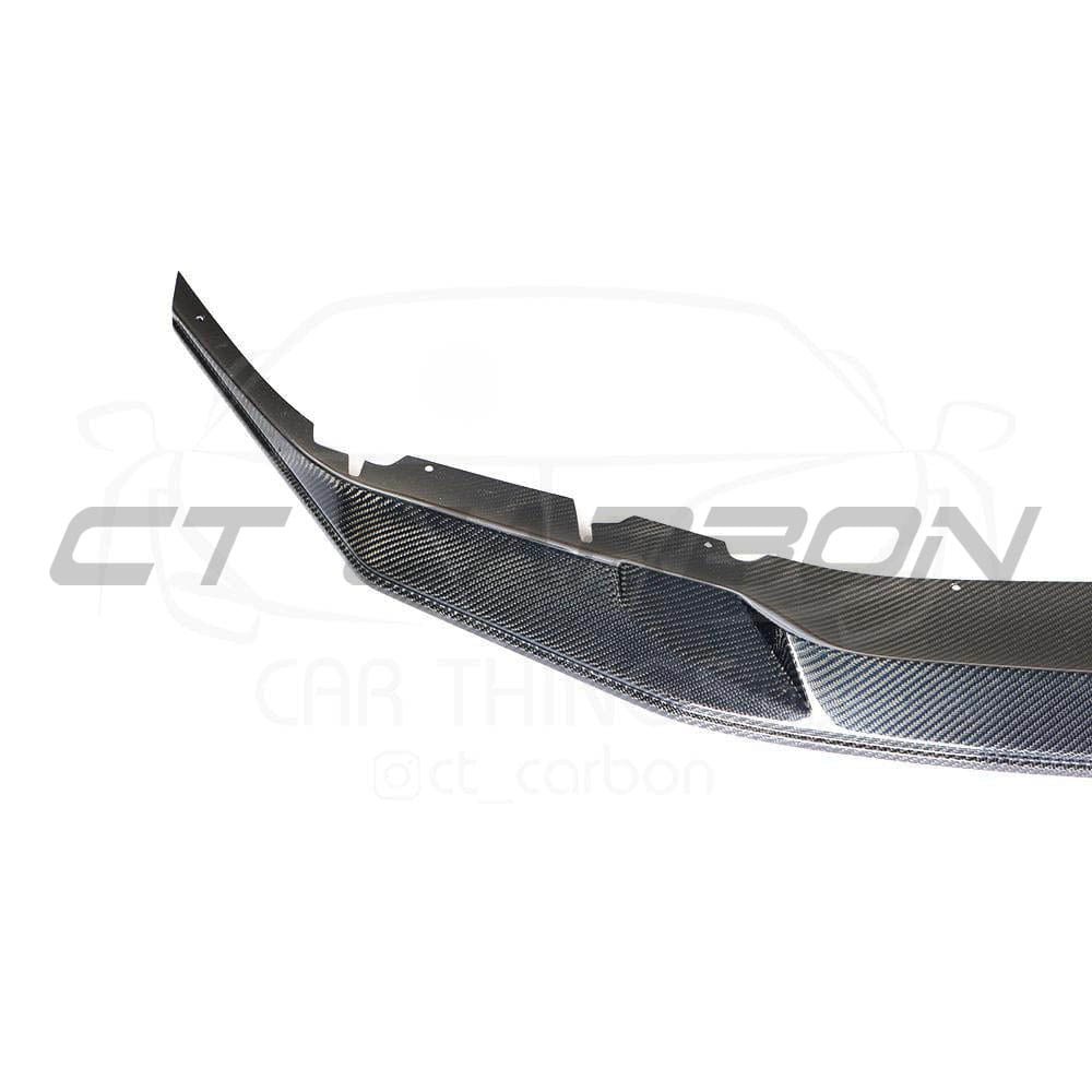 BMW M5 F90 CARBON FIBRE SPLITTER - GTS STYLE-Splitter-CT CARBON-CT Carbon - High-quality carbon fiber and gloss black aerodynamic parts for premium sports and luxury vehicles.