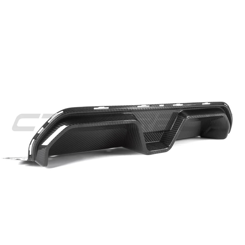 BMW M5 F90 2018-2024 PRE PREG CARBON FIBRE DIFFUSER - CS STYLE-Diffuser-CT CARBON-CT Carbon - High-quality carbon fiber and gloss black aerodynamic parts for premium sports and luxury vehicles.