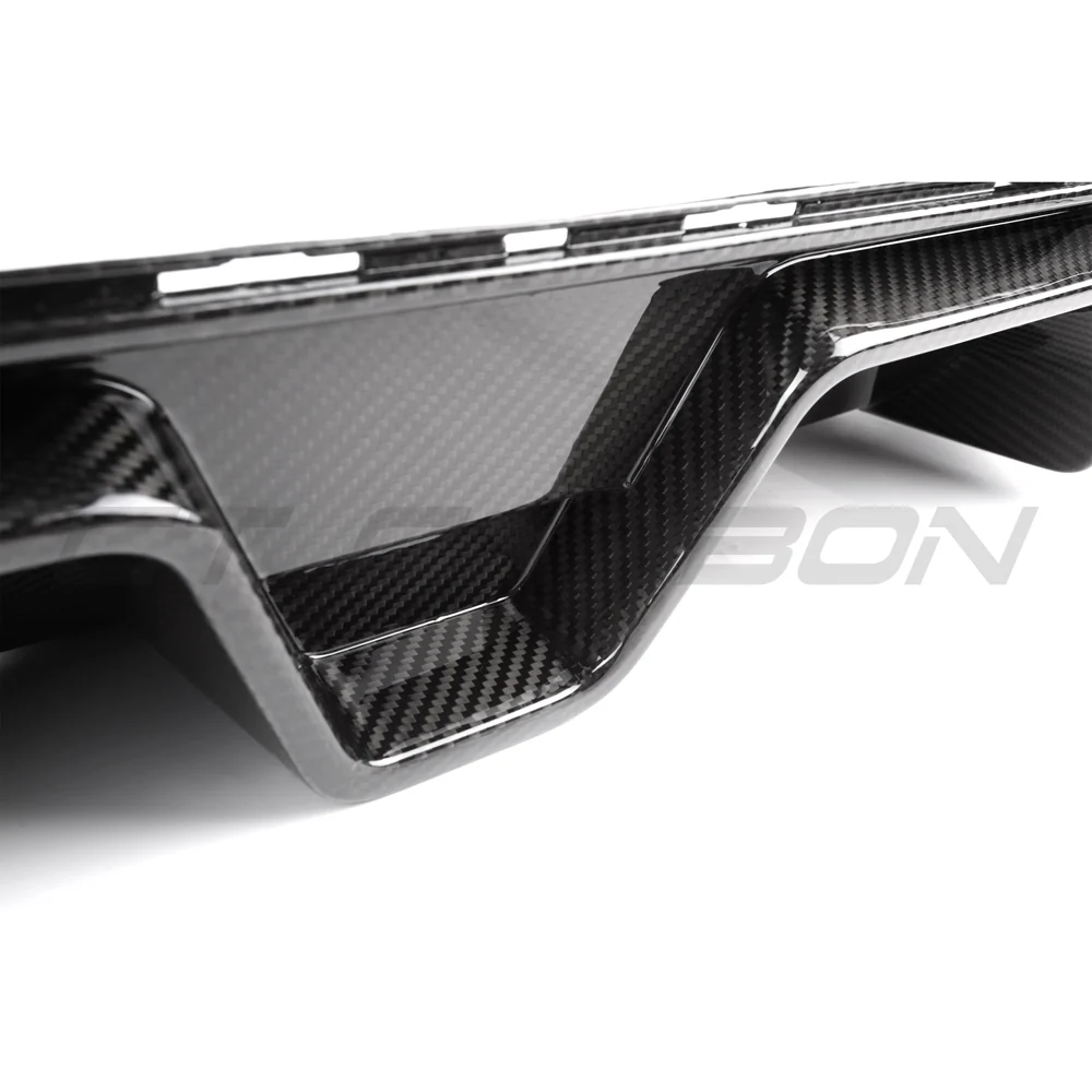 BMW M5 F90 2018-2024 PRE PREG CARBON FIBRE DIFFUSER - CS STYLE-Diffuser-CT CARBON-CT Carbon - High-quality carbon fiber and gloss black aerodynamic parts for premium sports and luxury vehicles.