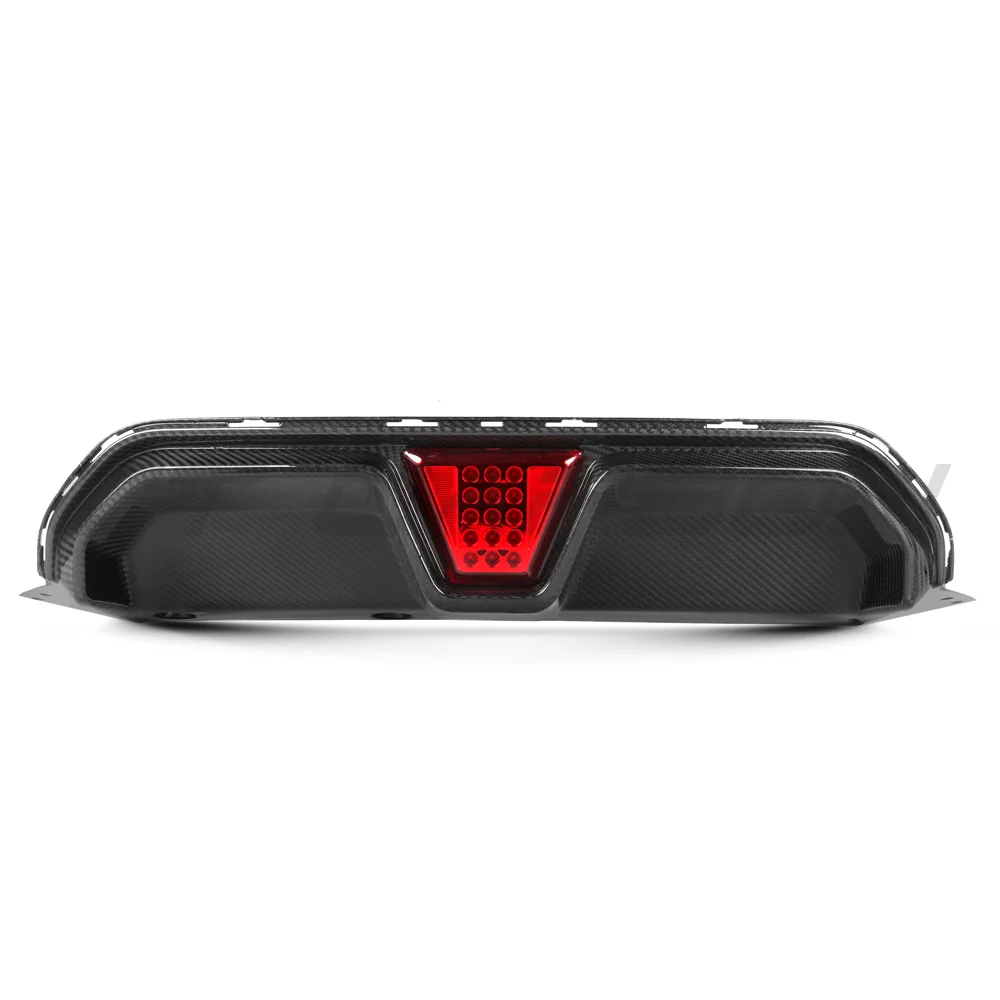 BMW M5 F90 2018-2024 PRE PREG CARBON FIBRE DIFFUSER - CS STYLE WITH LED-Diffuser-CT CARBON-CT Carbon - High-quality carbon fiber and gloss black aerodynamic parts for premium sports and luxury vehicles.