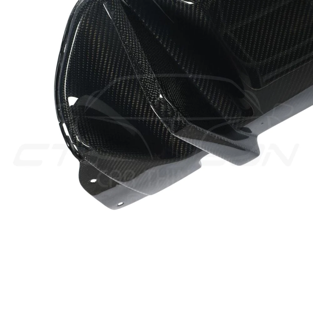 BMW M5 F90 CARBON FIBRE DIFFUSER - MP STYLE-Diffuser-CT CARBON-CT Carbon - High-quality carbon fiber and gloss black aerodynamic parts for premium sports and luxury vehicles.